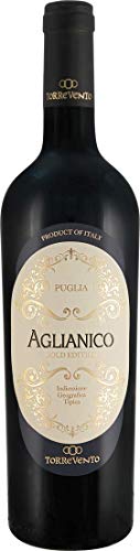 Torrevento Aglianico Gold Edition Puglia IGT - Italien-Apulien (1x 0,75l) Rotwein trocken von Ebrosia