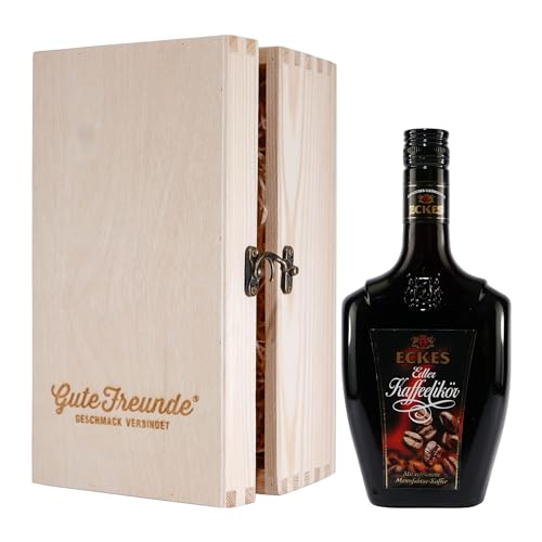 Eckes Edler Kaffeelikör mit Geschenk-Holzkiste Eckes Edler Kaffeelikör mit Geschenk-Holzkiste von Eckes
