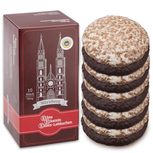Nürnberger Elisen-Lebkuchen - 10 Stück gemischt - 750g - Echte Eckstein Elisenlebkuchen Nürnberger Elisen-Lebkuchen - 10 Stück gemischt - 750g - Echte Eckstein Elisenlebkuchen von Eckstein