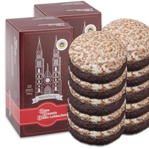 Nürnberger Elisen-Lebkuchen - 20 Stück gemischt - 1500g - Echte Eckstein Elisenlebkuchen Nürnberger Elisen-Lebkuchen - 20 Stück gemischt - 1500g - Echte Eckstein Elisenlebkuchen von Eckstein