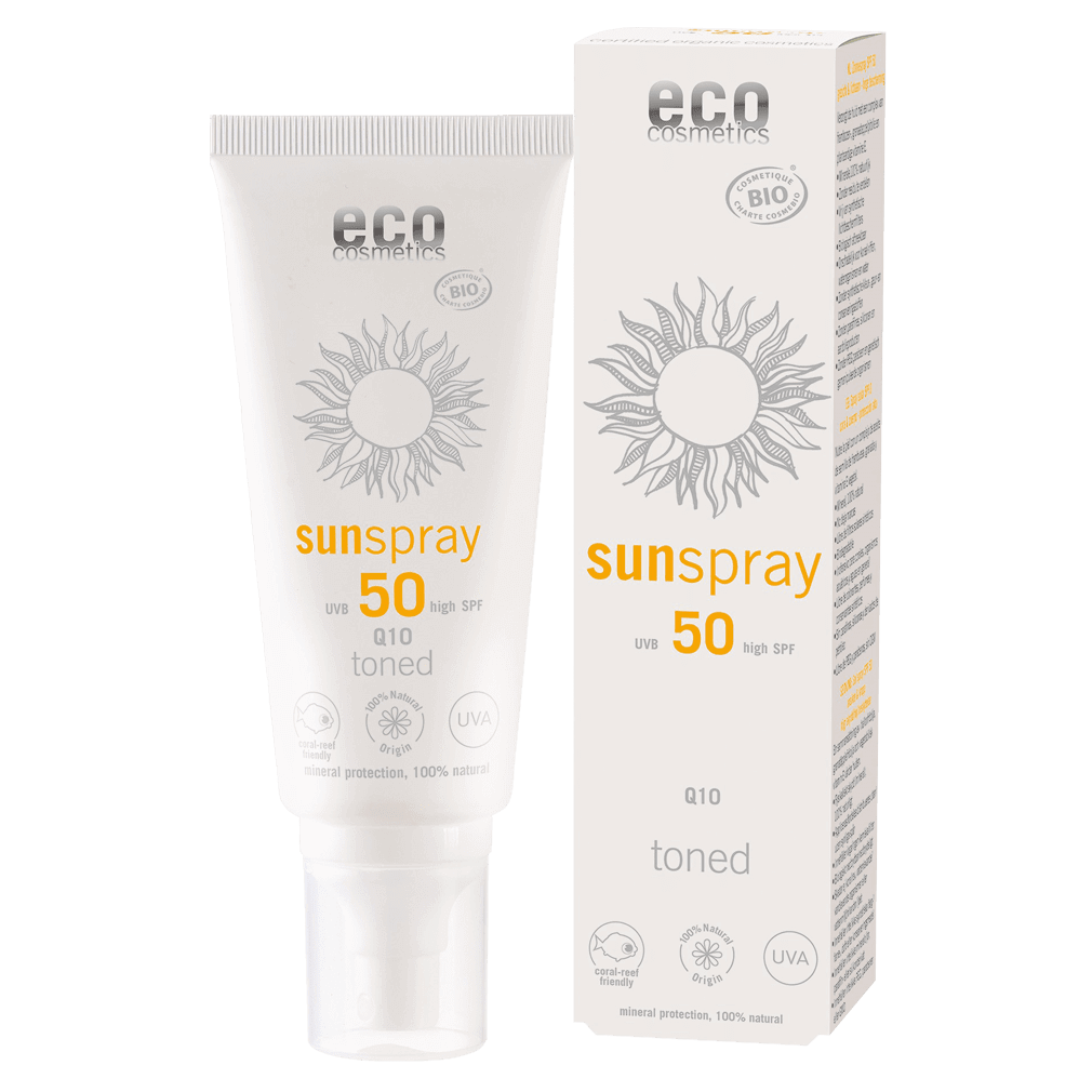 Sonnenspray LSF 50 getönt Q10, 100 ml Stück Sonnenspray LSF 50 getönt Q10, 100 ml Stück von Eco Cosmetics