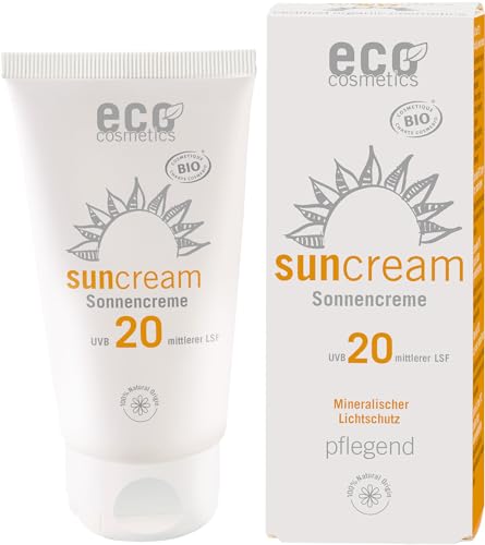 eco cosmetics Sonnencreme LSF 20 mit Sanddorn und Olive (2 x 75 ml) von Eco Cosmetics