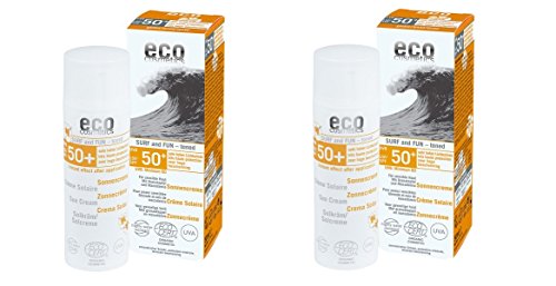 eco cosmetics Sonnencreme LSF 50 getönt Surf & Fun (2 x 50 ml) von Eco Cosmetics