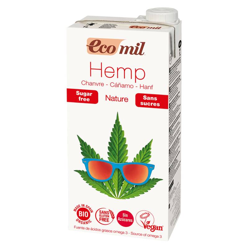 Bio Hanf Drink Natur, zuckerfrei von EcoMil