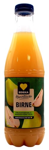 Herzstücke Birne Fruchtsaft, 12er Pack (12 x 1 l) EINWEG von Edeka Herzstücke