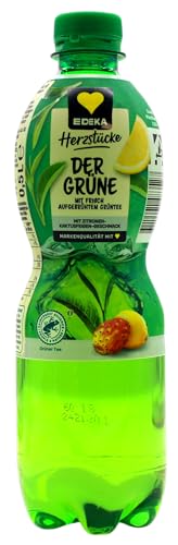 Herzstücke Der Grüne Eistee mit Zitronen- Kaktusfeigengeschmack, 24er Pack (24 x 0.5 l) EINWEG von Edeka Herzstücke