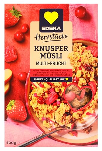 Herzstücke Knusper-Müsli Multifrucht, 7er Pack (7 x 500g) von Edeka Herzstücke