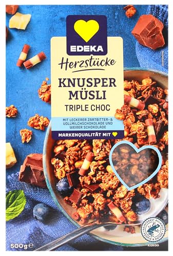 Herzstücke Knuspermüsli Triple Choc, 7er Pack (7 x 500g) von Edeka Herzstücke