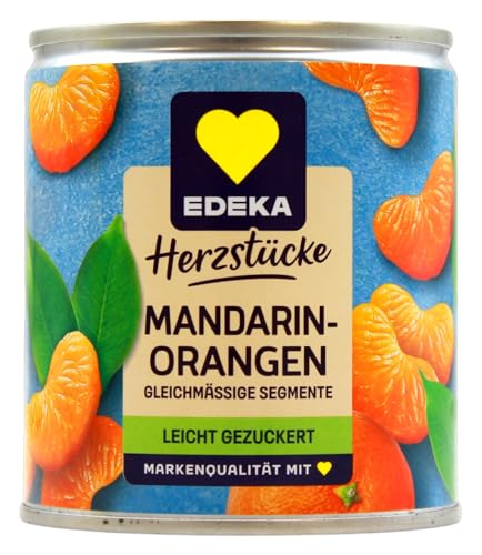 Herzstücke Mandarin-Orangen leicht gezuckert, 12er Pack (12 x 175g) von Edeka Herzstücke