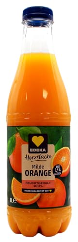 Herzstücke Milde Orange Fruchtsaft, 6er Pack (6 x 1 l) EINWEG von Edeka Herzstücke