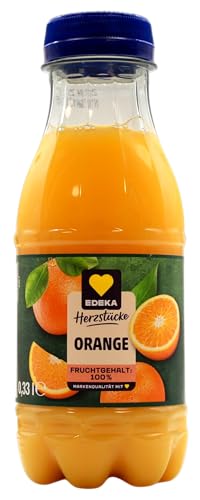 Herzstücke Orangensaft, 24er Pack (24 x 0.33 l) EINWEG von Edeka Herzstücke