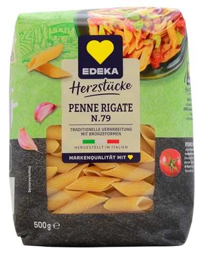 Herzstücke Penne Rigatte N.79, 10er Pack (10 x 500g) von Edeka Herzstücke