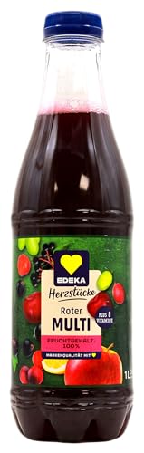Herzstücke Roter Multi Saft, 12er Pack (12 x 1 l) EINWEG von Edeka Herzstücke