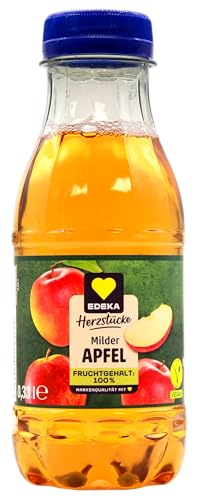 Herzstücke milder Apfel Saft, 24er Pack (24 x 0.33 l) EINWEG von Edeka Herzstücke