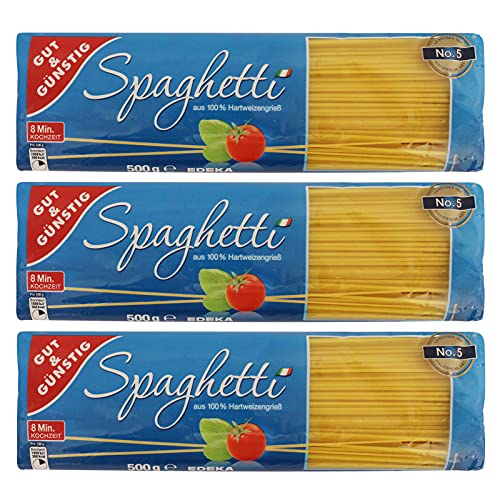 3er Pack Gut & Günstig Nudeln Spaghetti 3 x 500 g von Edeka