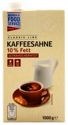 Classic Line Kaffeesahne 10% Fett, 12er Pack (12 x 1 kg) von Edeka