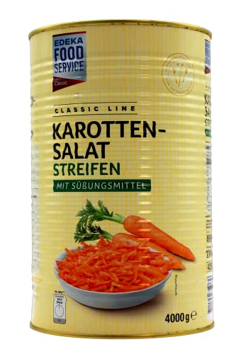 Classic Line Karottensalat Streifen mit Süßungsmittel, 3er Pack (3 x 2.2 kg) von Edeka