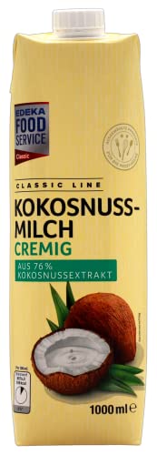 Classic Line Kokosnussmilch cremig, 12er Pack (12 x 1 l) von Edeka