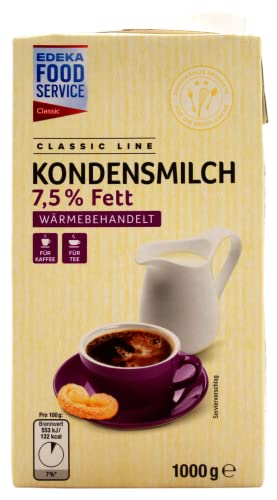Classic Line Kondensmilch 7,5% Fett, 12er Pack (12 x 1 kg) von Edeka