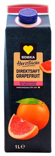 EDEKA Grapefruit Direktsaft mit Fruchtfleisch, 8er Pack (8 x 1 l) von Edeka