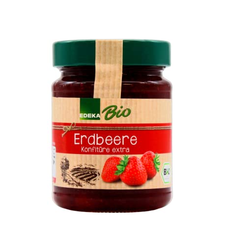 Edeka Bio Erdbeere Konfitüre extra, 6er Pack (6 x 330g) von Edeka