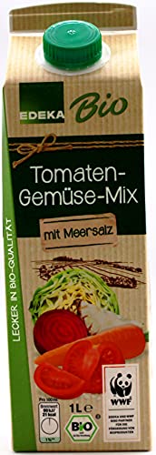 Edeka Bio Gemüsesaft Tomaten-Gemüse-Mix, 8er Pack (8 x 1 l) von Edeka