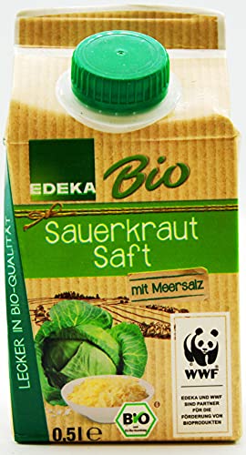 Edeka Bio Sauerkraut Saft, 8er Pack (8 x 0.5 l) von Edeka