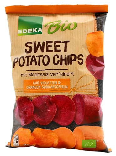 Edeka Bio Sweet Potato Süßkartoffelchips, 10er Pack (10 x 100g) von Edeka