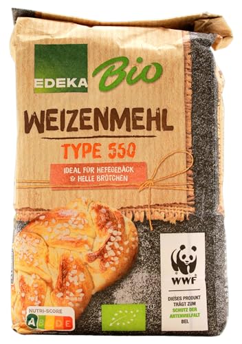 Edeka Bio Weizenmehl Type 550, 10er Pack (10 x 1 kg) von Edeka