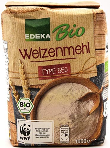 Edeka Bio Weizenmehl Type 550, 10er Pack (10 x 1 kg) von Edeka