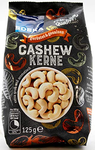 Edeka Cashewkerne geröstet und gesalzen, 14er Pack (14 x 125g) von Edeka