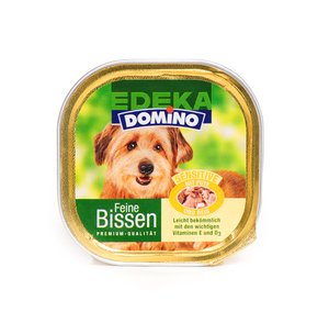 Edeka Domino Feine Bissen Sensitiv mit Pute und Reis 150g von Edeka