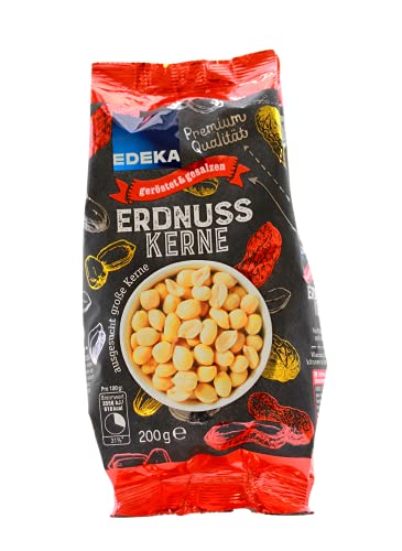 Edeka Erdnuss-Kerne geröstet und gesalzen, 7er Pack (7 x 200g) von Edeka