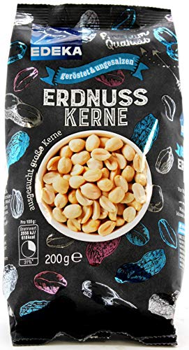 Edeka Erdnusskerne geröstet und ungesalzen, 14er Pack (14 x 200g) von Edeka