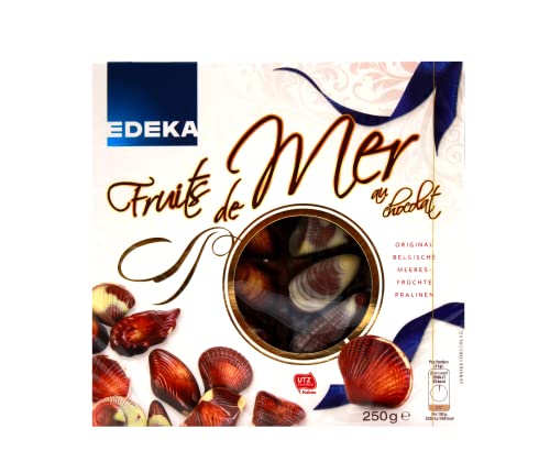 Edeka Fruits de Mer au chocolat original Belgische Pralinen, 6er Pack (6 x 250g) von Edeka