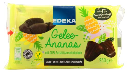 Edeka Gelee-Ananas mit 20% Zartbitterschokolade, 10er Pack (10 x 250g) von Edeka