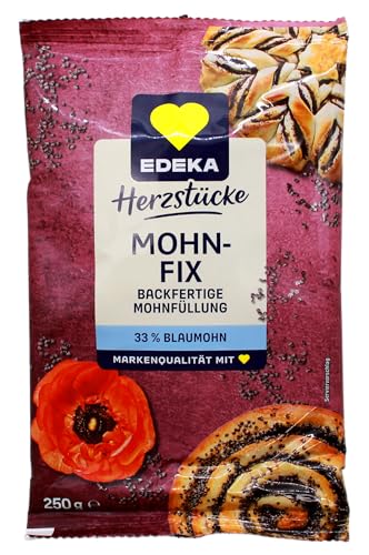 Herzstücke Mohnfix backfertige Mohnfüllung, 15er Pack (15 x 250g) von Edeka
