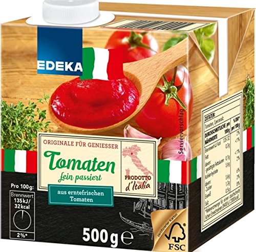 Edeka Italia Tomaten fein passiert, 6er Pack (6 x 500g) von Edeka