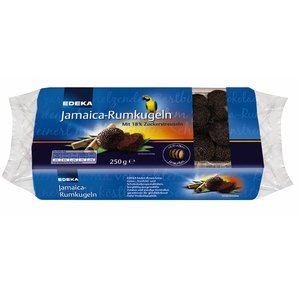 Edeka Jamaica-Rumkugeln mit 18% Zuckerstreuseln 250g von Edeka