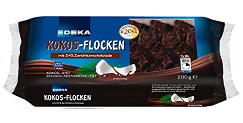 Edeka Kokosflocken mit 24% Zartbitterschokolade 200g von Jlwiy