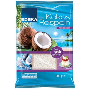 Edeka Kokosraspeln naturbelassen 200g Edeka Kokosraspeln naturbelassen 200g von Edeka