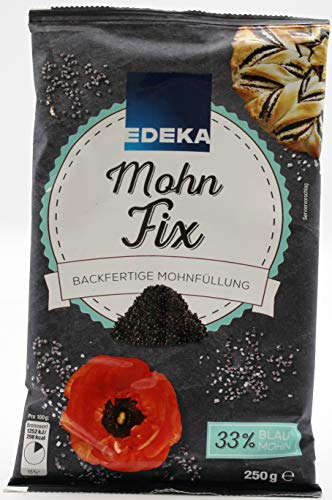 Edeka Mohnfix backfertige Mohnfüllung, 15er Pack (15 x 250g) von Edeka