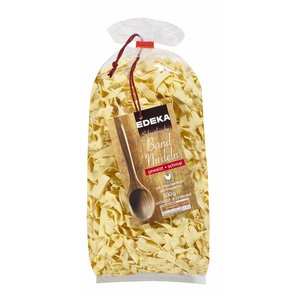 Edeka Schwäbische Bandnudeln gewalzt und schmal 500g Edeka Schwäbische Bandnudeln gewalzt und schmal 500g von Edeka
