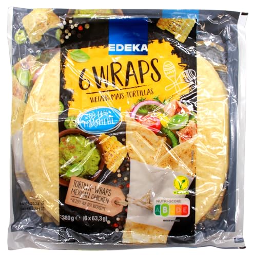 Edeka Wraps Weizen-Mais-Tortillas, 14er Pack (14 x 380g) von Edeka