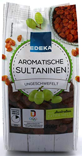 Edeka aromatische Sultaninen ungeschwefelt, 6er Pack (6 x 200g) von Edeka