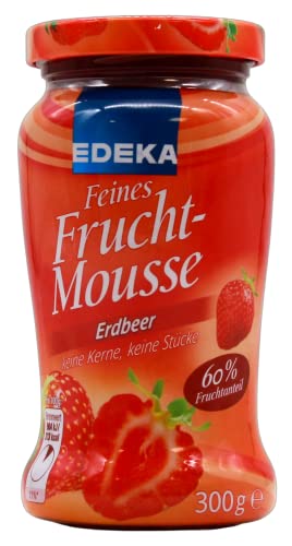 Edeka feines Fruchtmousse Erdbeer, 10er Pack (10 x 300g) von Edeka