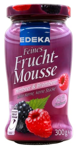 Edeka feines Fruchtmousse Himbeer & Brombeer, 10er Pack (10 x 300g) von Edeka