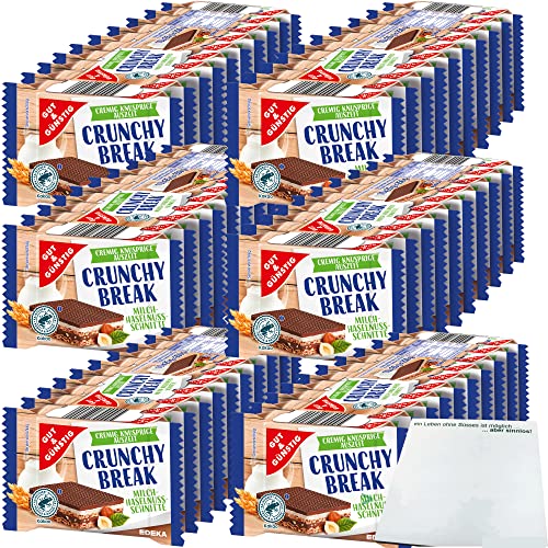 G&G Crunchy Break 6x10x25g + usy Block (Milch-Haselnuss-Schnitte) von Edeka