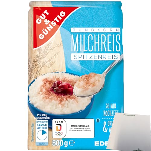 G&G Rundkorn Milchreis Spitzenreis (500g) + usy Block von Edeka