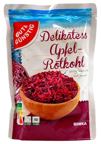 Gut & Günstig Delikatess Apfelrotkohl, 12er Pack (12 x 400g) von Edeka